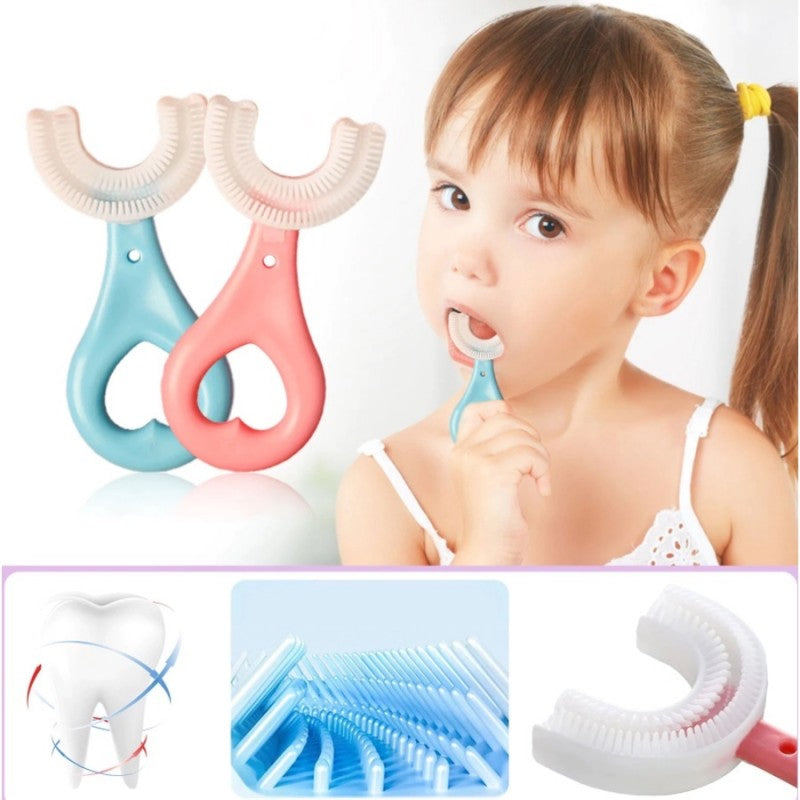 U-Shaped Toothbrush for Children (Pack of 2)