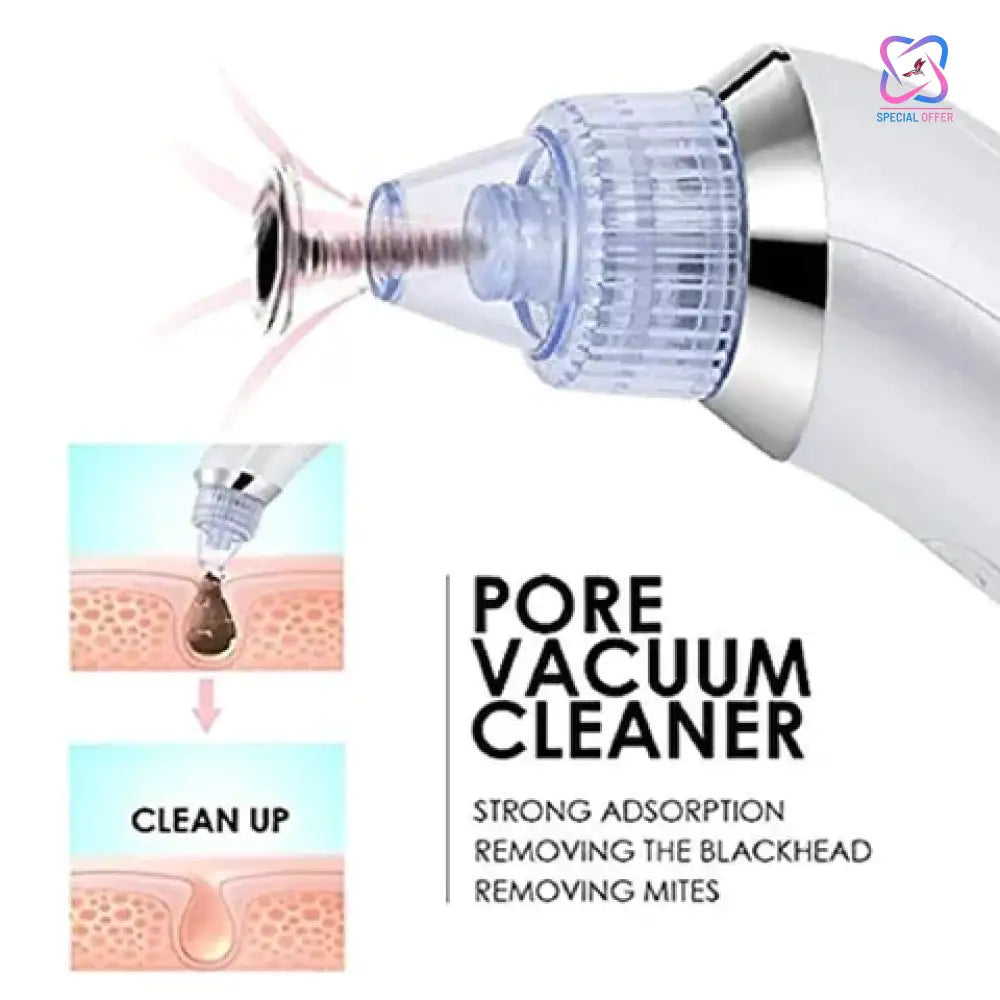 4 In 1 Derma Vacuum Suction Blackhead/Acne/Oil/Pore Cleaner