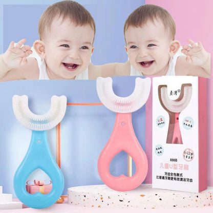 U-Shaped Toothbrush for Children (Pack of 2)