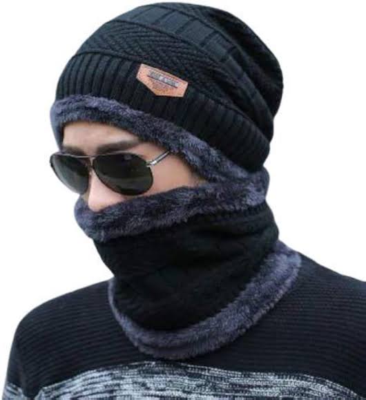 High Quailty Super Wool Cap with Neck Warmer set