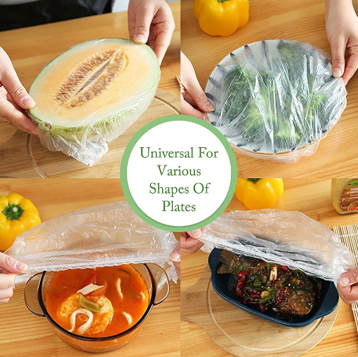 Reusable Elastic Stretch Wrap Food Covers – OLIZES