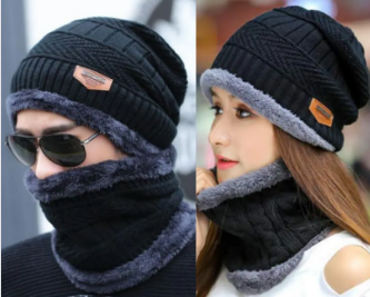 High Quailty Super Wool Cap with Neck Warmer set