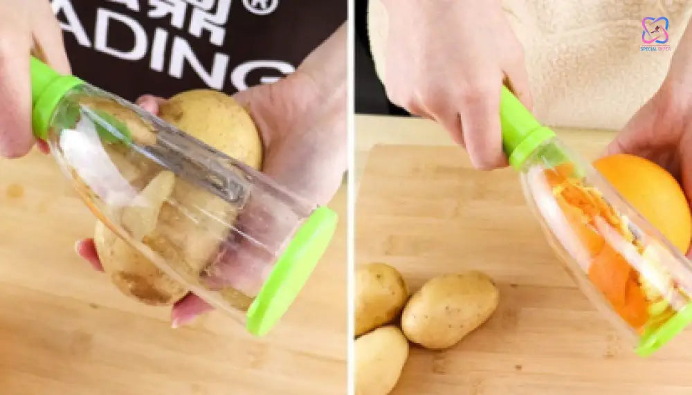 Fruit And Vegetable Peeler With Container