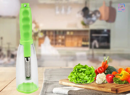 Fruit And Vegetable Peeler With Container