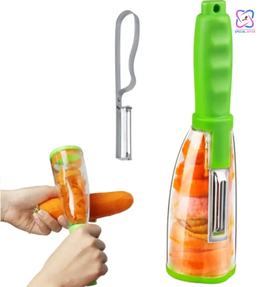 Fruit And Vegetable Peeler With Container